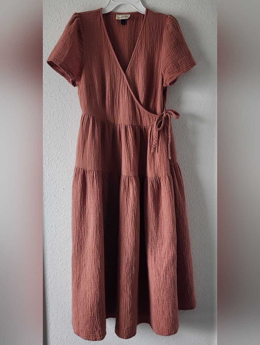 Universal Thread Rust Wrap Midi Dress